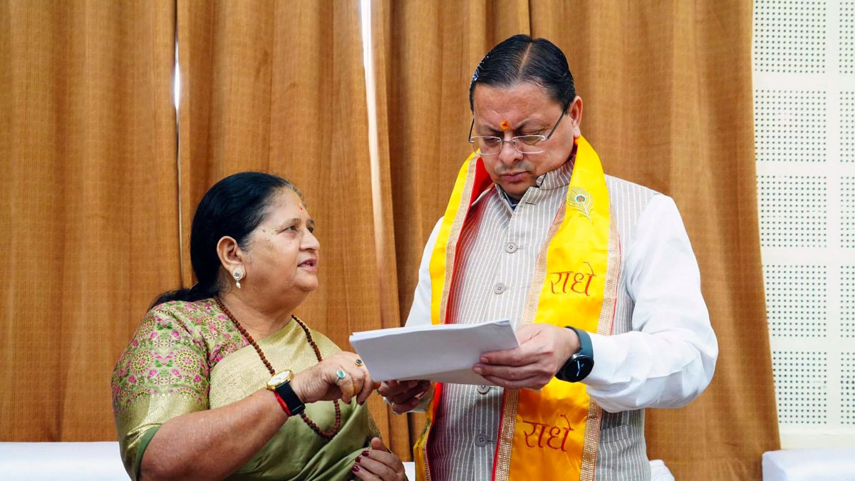 Uttarakhand CM Dhami hears woman's grievances at camp office