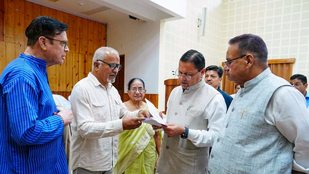 Uttarakhand CM Dhami hears public grievances at Dehradun camp office