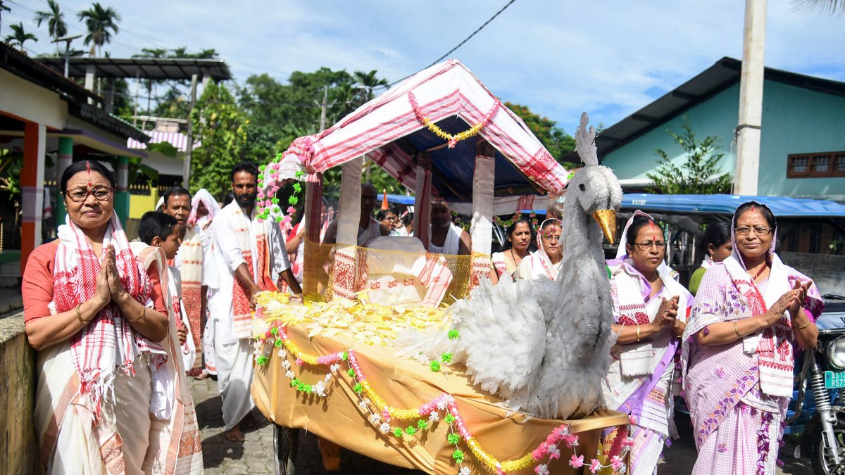Devotees join procession for Srimanta Sankardev birth anniversary in Tezpur