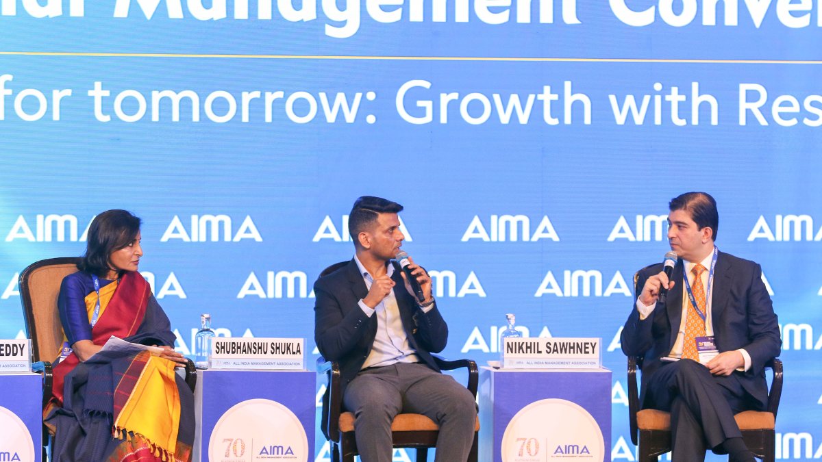 IAF astronaut Shubhanshu Shukla attends AIMA management convention in Delhi