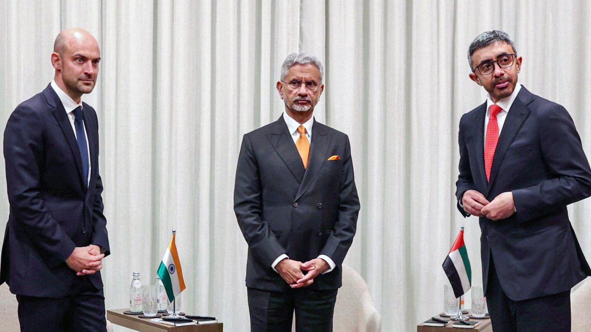 India UAE France hold trilateral meeting at UNGA