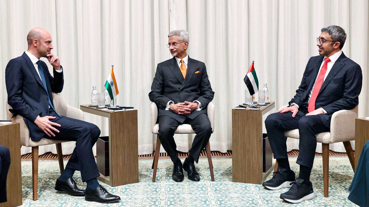India UAE France hold trilateral meeting at UNGA