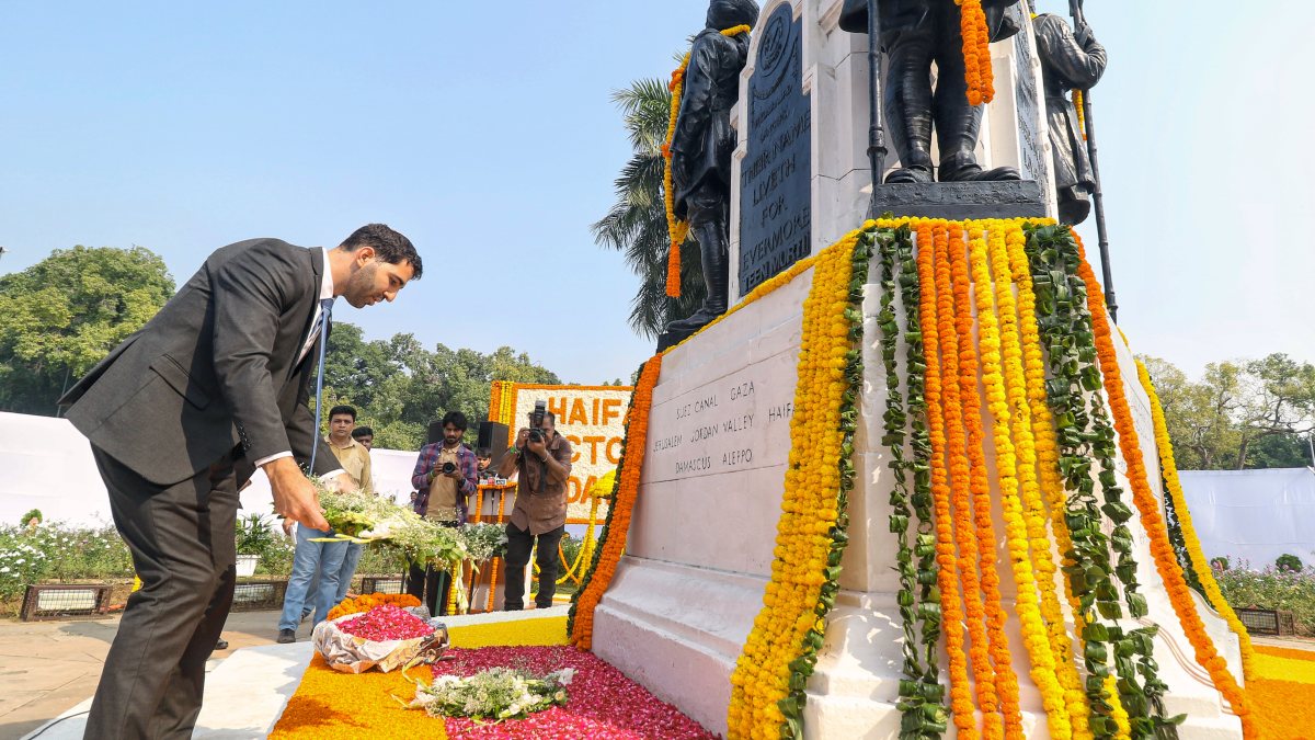 Israel embassy advisor honors Haifa Victory Day in New Delhi