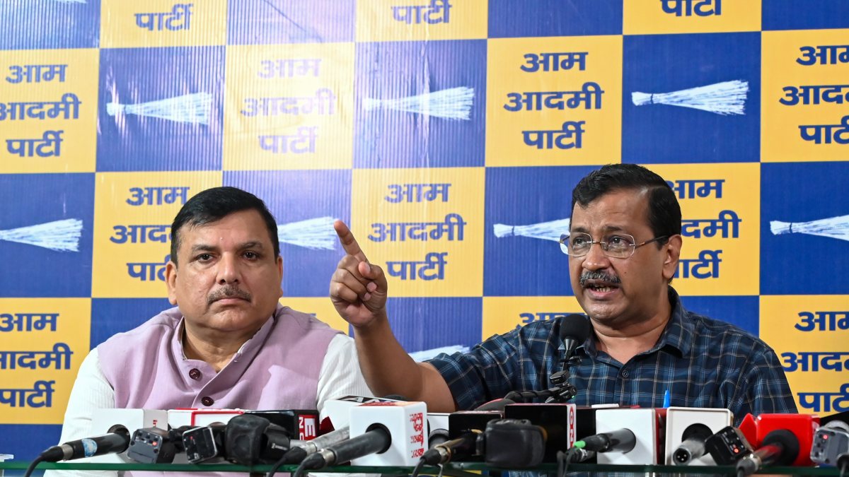 Kejriwal addresses press conference on electoral roll revision