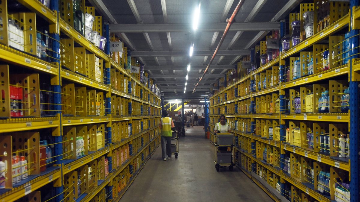 Flipkart employees sort orders at Gurugram fulfillment center