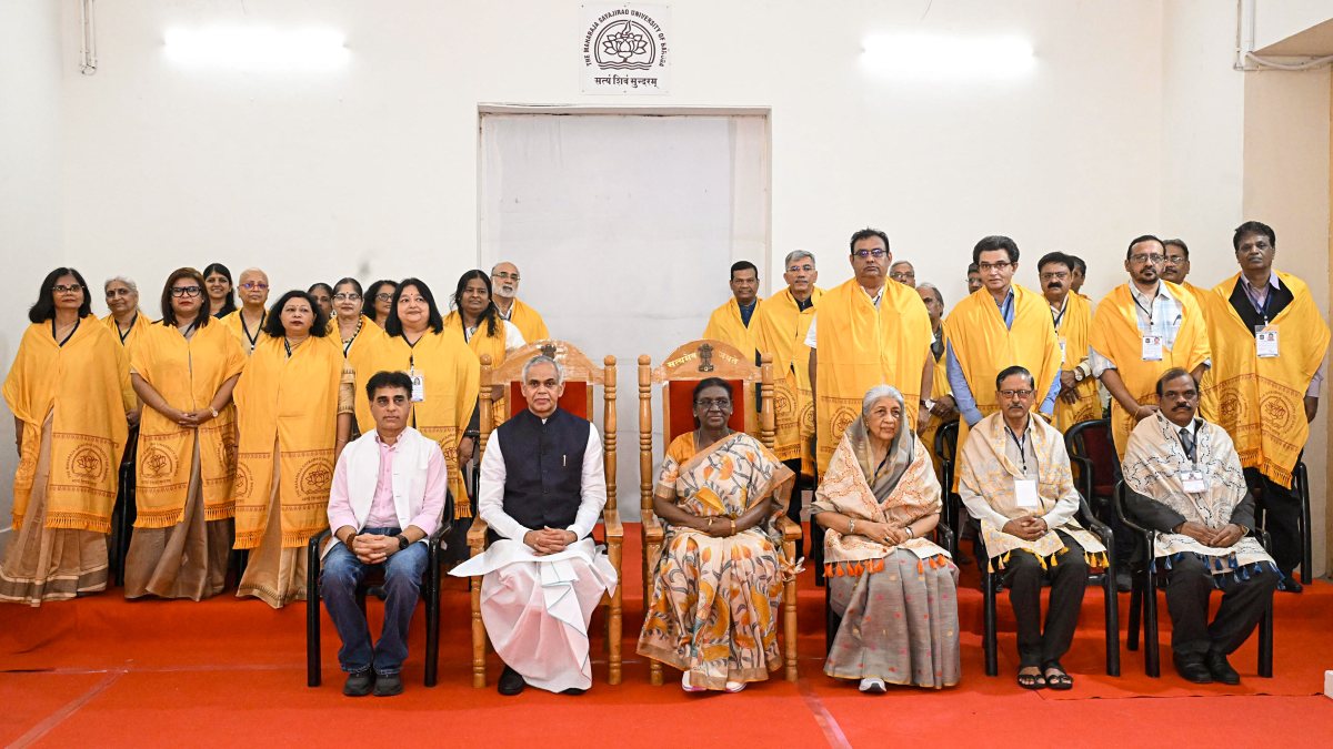President Murmu attends 75th convocation of MS University Baroda