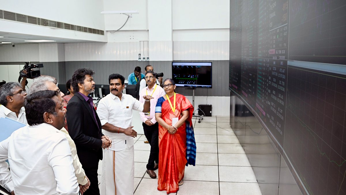 Tamil Nadu CM Vijay inspects electricity board operations in Chennai