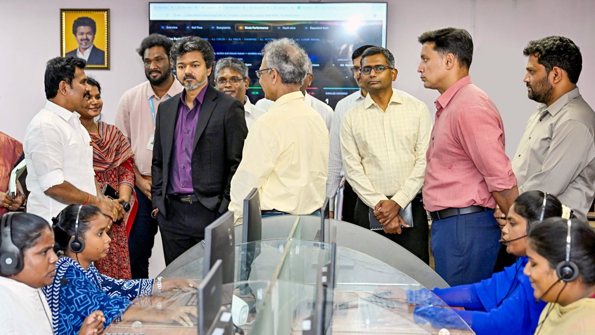 Tamil Nadu CM Vijay inspects electricity board operations in Chennai