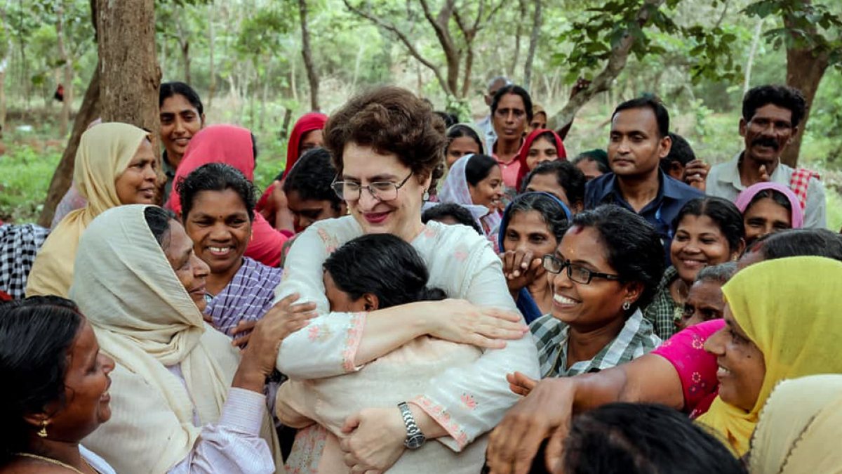 Priyanka Gandhi meets MGNREGA workers in Malappuram