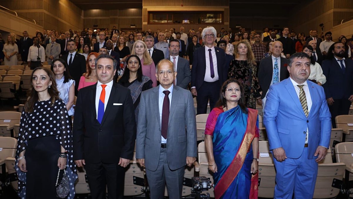 Secretary East Rudrendra Tandon attends Armenia National Day celebrations in New Delhi