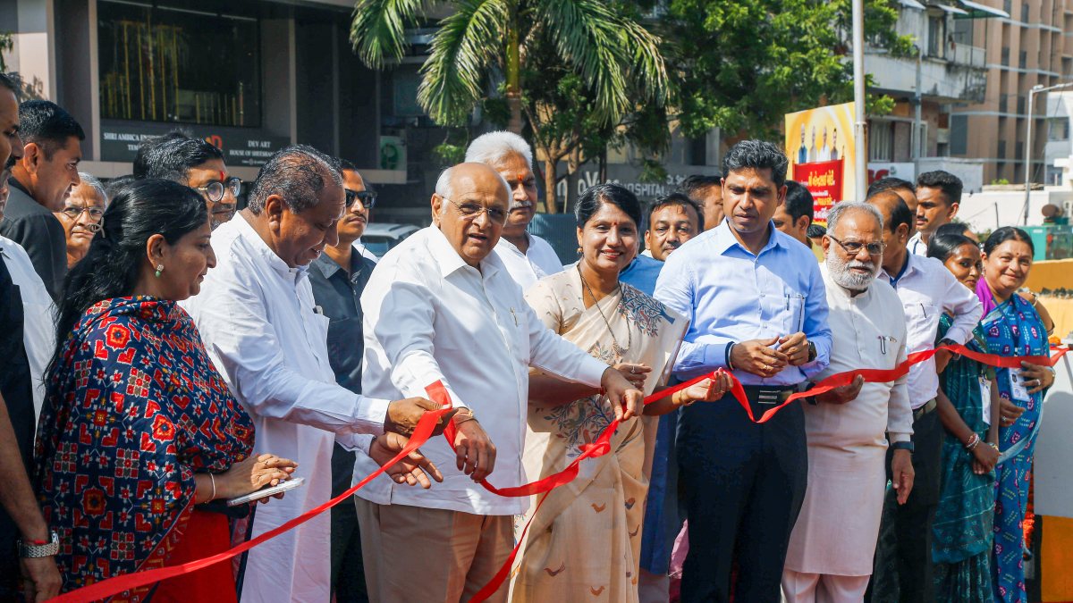 Gujarat CM Bhupendra Patel inaugurates Vadaj Junction flyover in Ahmedabad