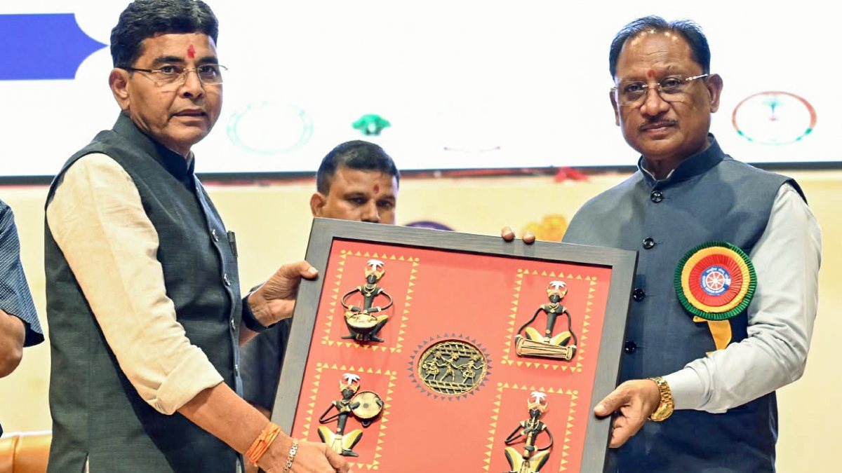 Chhattisgarh CM Vishnu Deo Sai felicitated at NSS Foundation Day ceremony in Raipur