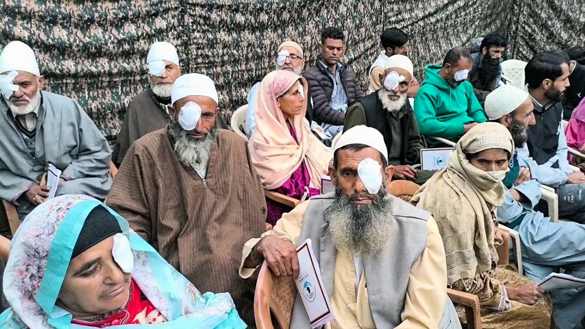 Indian Army holds eye surgery camp in Kupwara