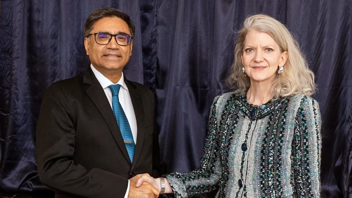 Foreign Secretary Vikram Misri meets US Under Secretary Allison Hooker in New York