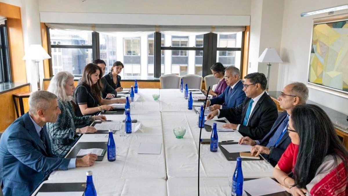 Foreign secretary Misri meets US under secretary Hooker in New York