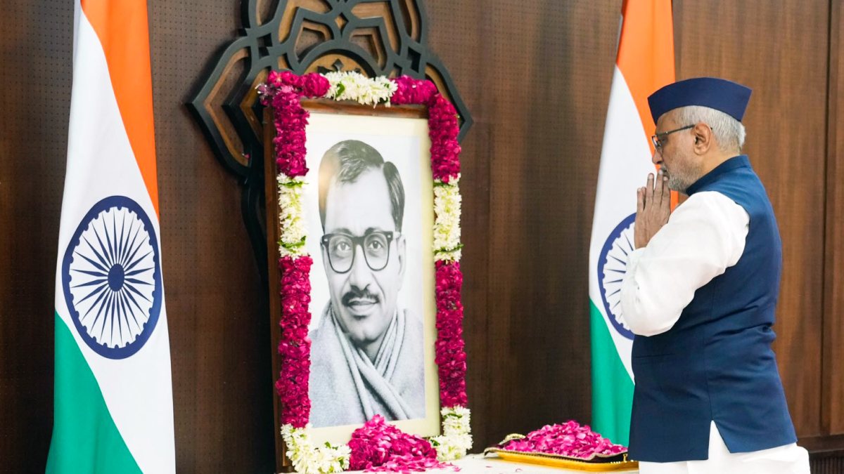 VP Radhakrishnan pays tribute to Deendayal Upadhyaya