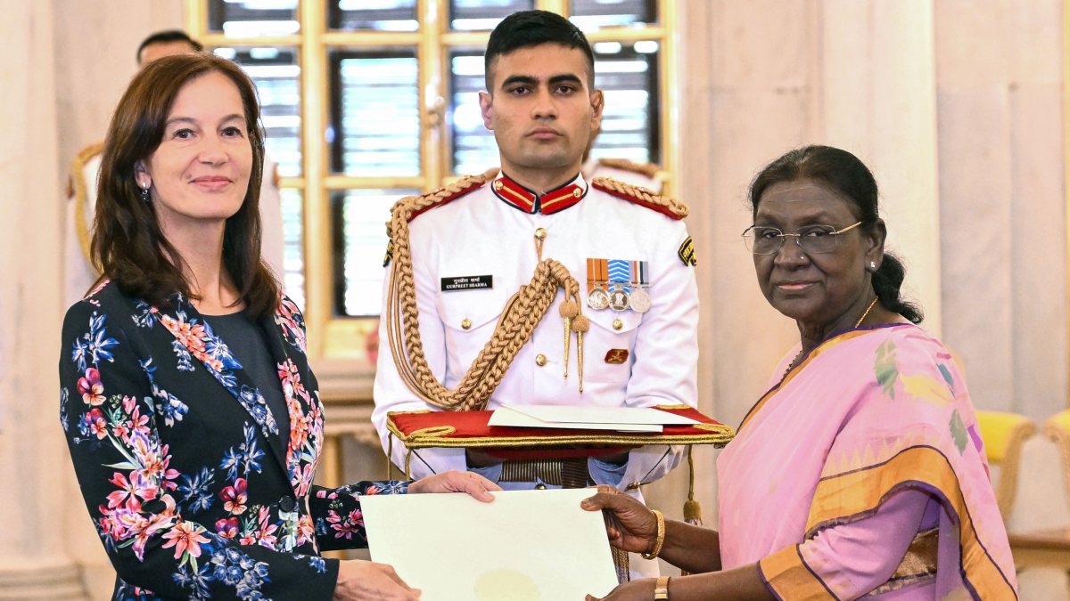 President Murmu receives credentials from Estonia envoy