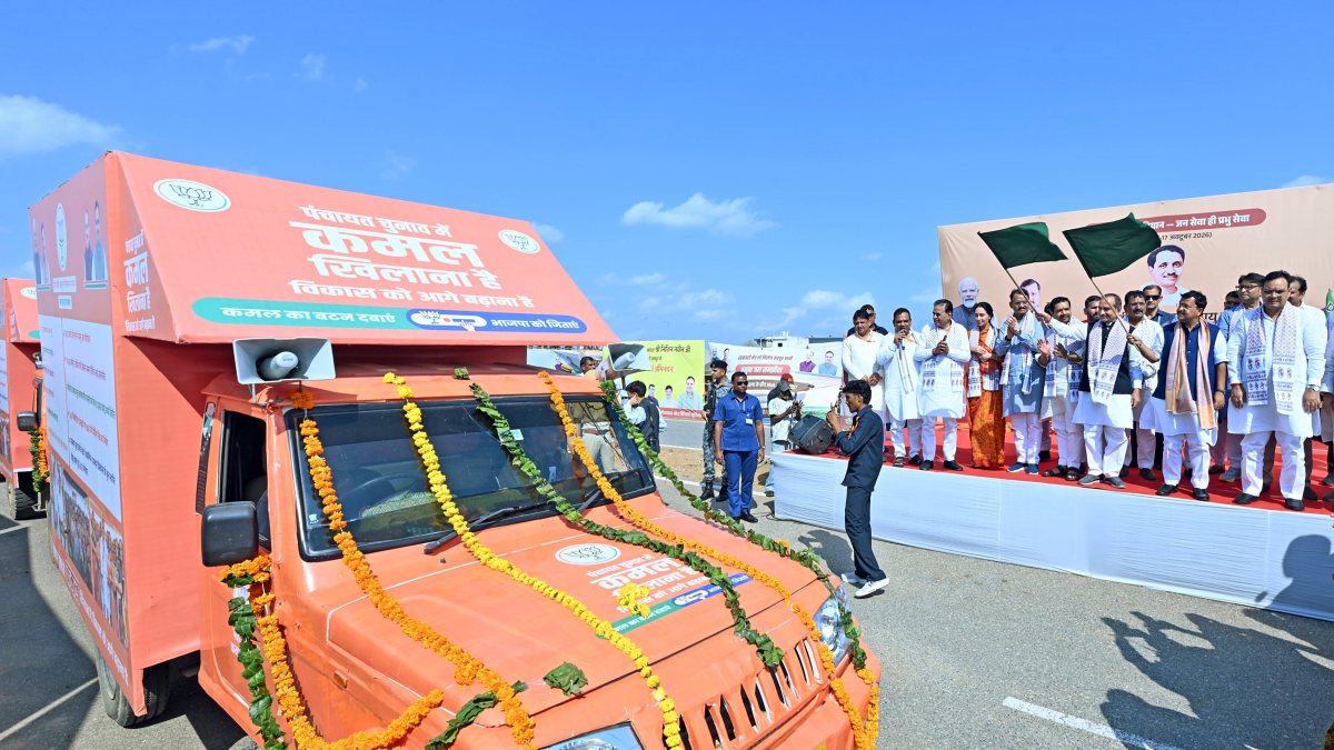 BJP leaders flag off development scheme in Jaipur