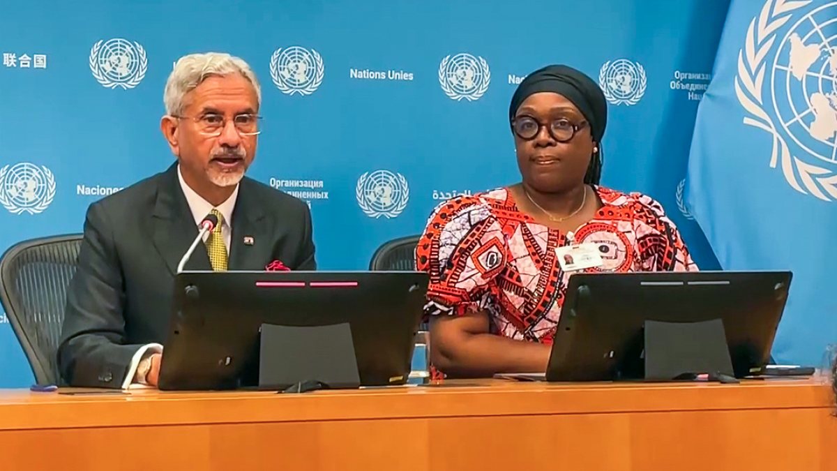 Jaishankar and Liberia's Nyanti hold joint briefing at UNGA 81