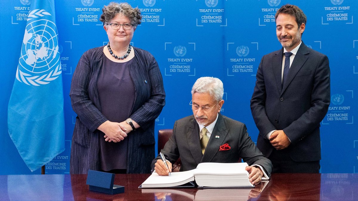 Jaishankar signs UN cybercrime convention at UNGA