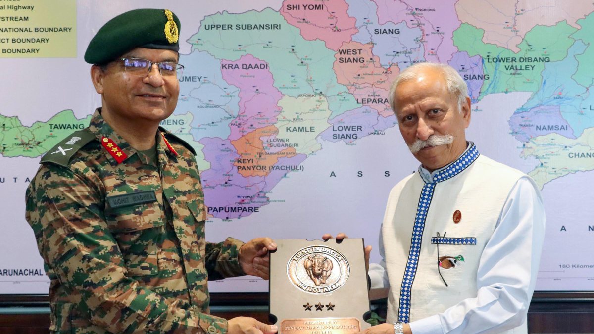 GOC 101 Area meets Arunachal governor in Itanagar
