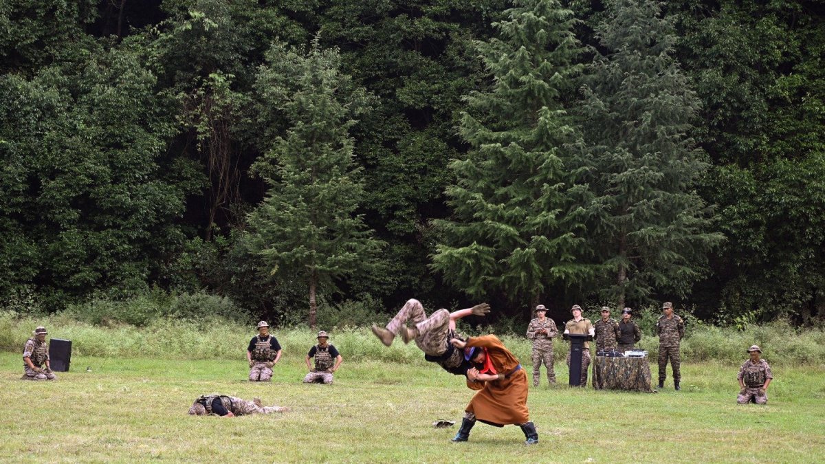Indian Mongolian soldiers train in Pithoragarh exercise
