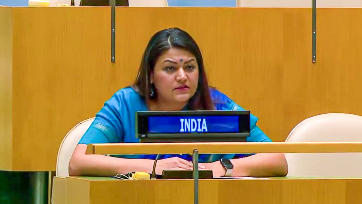 Indian diplomat addresses 81st UN General Assembly in New York