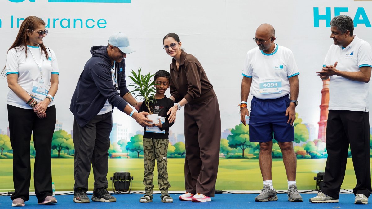 Sania Mirza joins Walk for Healthy Cities event in Delhi