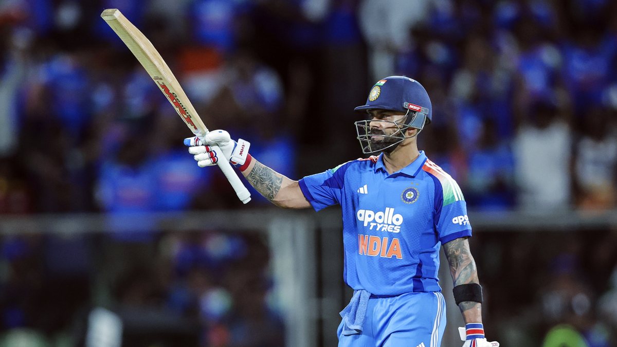 Virat Kohli celebrates half century in 1st ODI vs West Indies