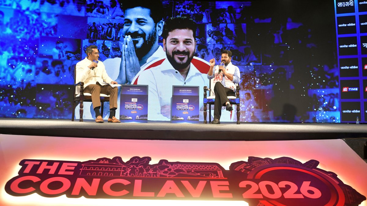 Telangana CM Revanth Reddy speaks at The Conclave 2026 in New Delhi