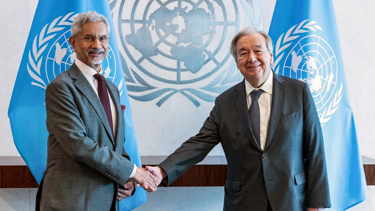 Jaishankar meets UN chief Guterres in New York