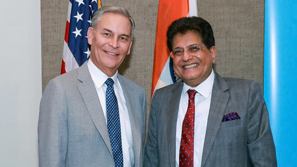 Piyush Goyal meets NAM CEO Jay Timmons in Milwaukee