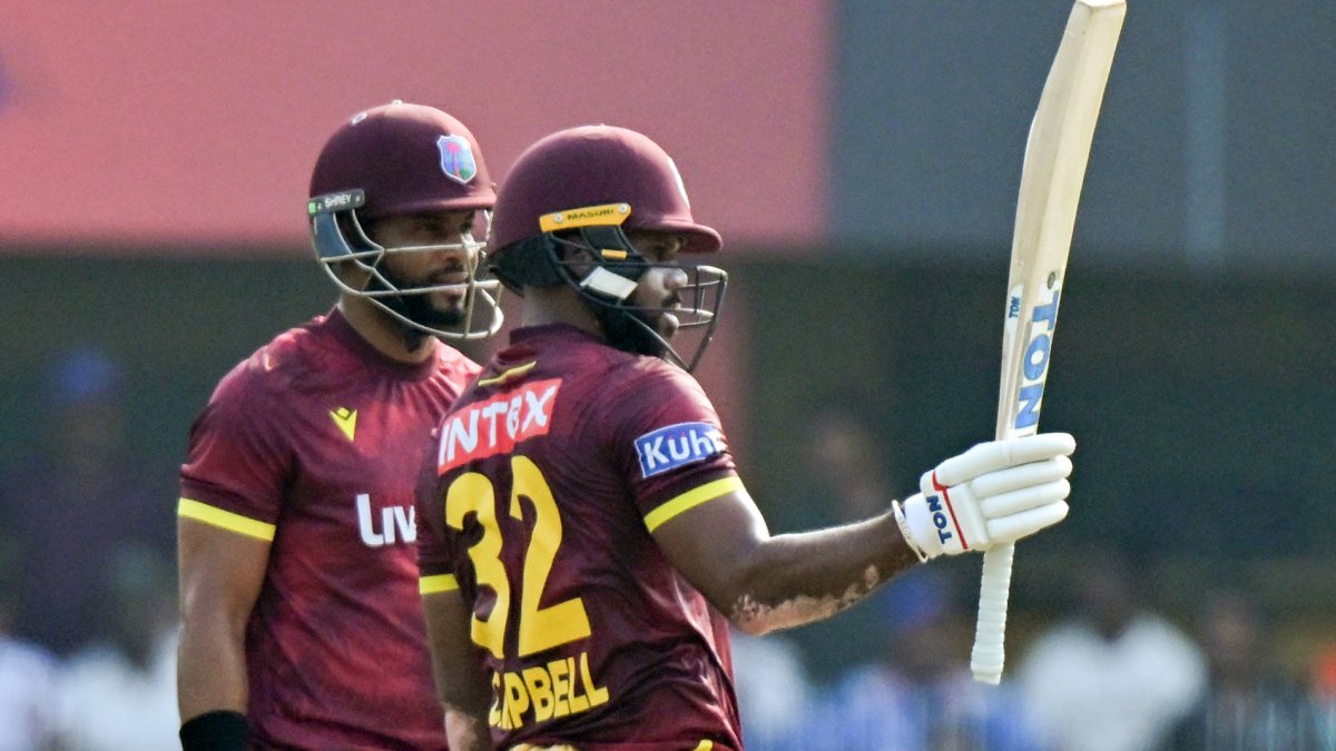 John Campbell celebrates half-century in Guwahati ODI