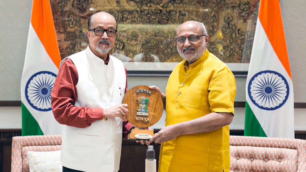 VP Radhakrishnan meets Chhattisgarh governor Deka in Delhi