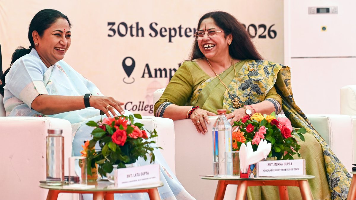 Delhi CM Rekha Gupta attends Maitreyi College diamond jubilee