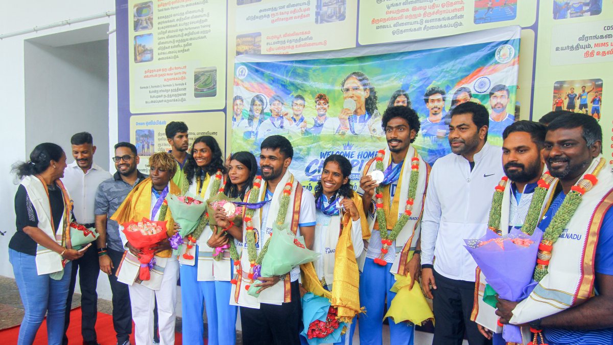 Tamil Nadu felicitates Asian Games 2026 medal winning athletes