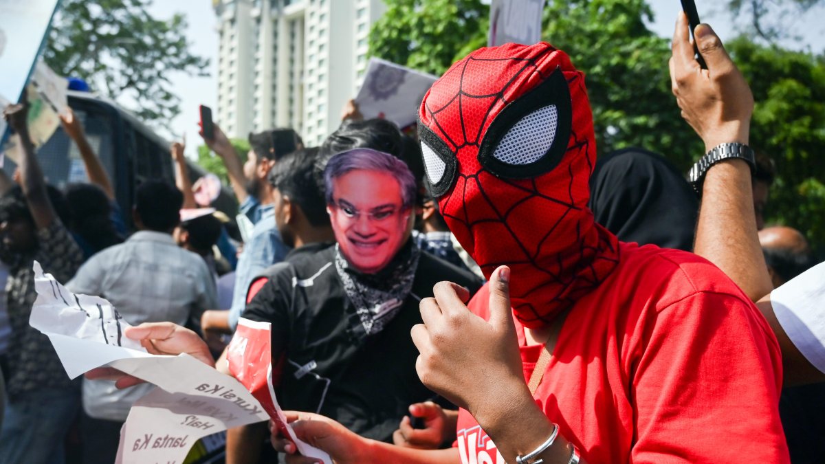 Spider-Man costumes worn at protest seeking election commissioner resignation