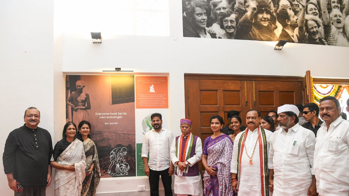 Telangana CM and governor inaugurate Bapu Ghat Digital Museum in Hyderabad