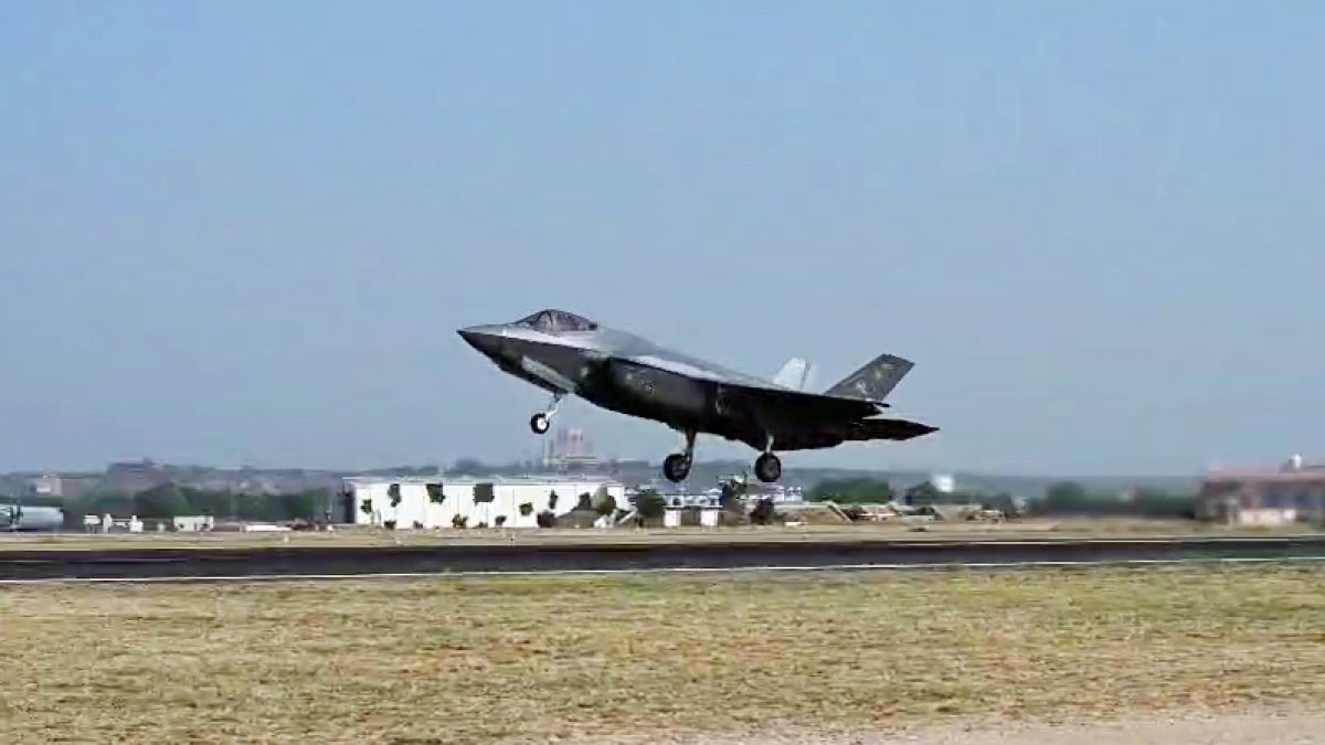 US Air Force F-35 takes off during Tarang Shakti exercise in Jodhpur