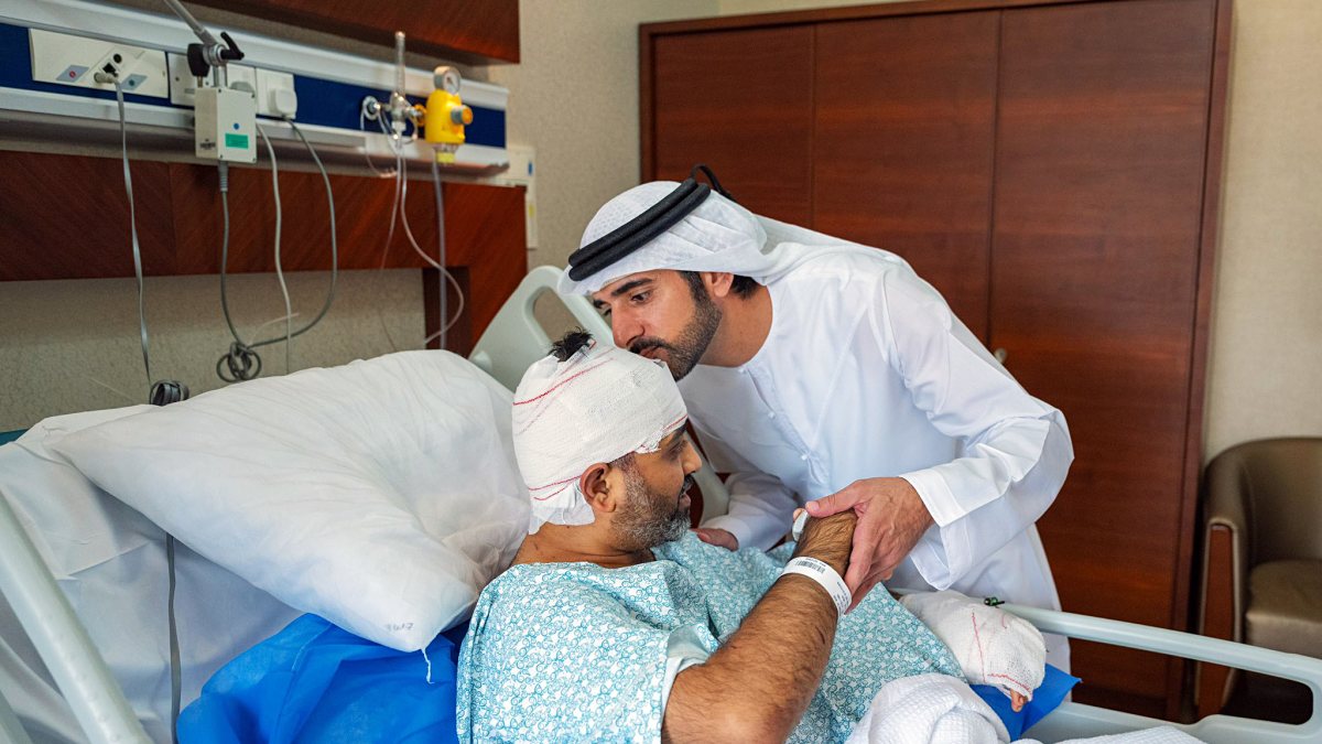 Dubai crown prince visits injured pilot who saved hundreds