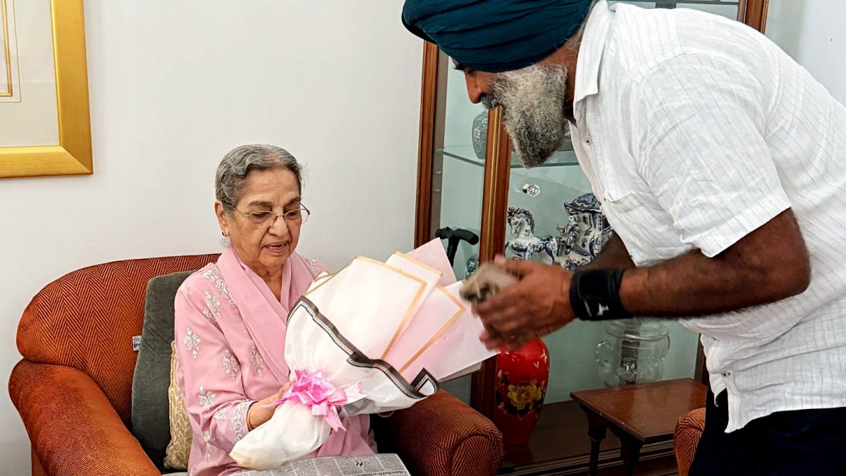Punjab Congress chief Pargat Singh meets Gursharan Kaur in Delhi