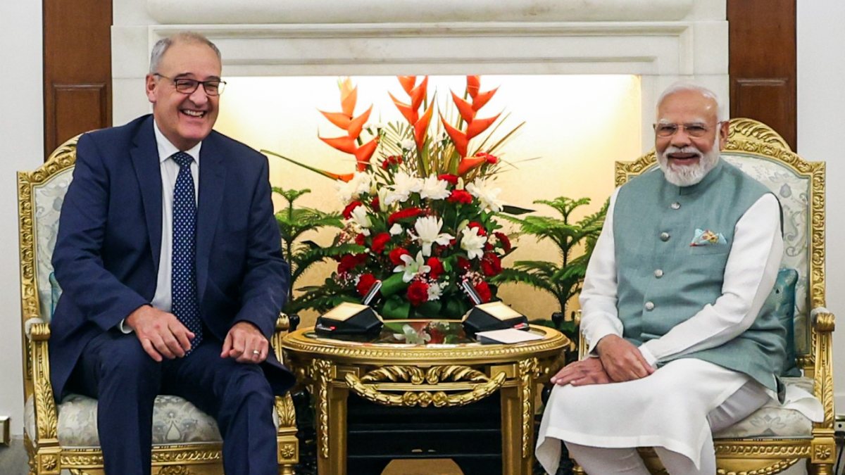 Modi and Swiss president hold bilateral talks in New Delhi