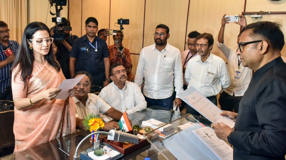 BJP candidate Koel Mallick files Rajya Sabha by-election nomination in Kolkata