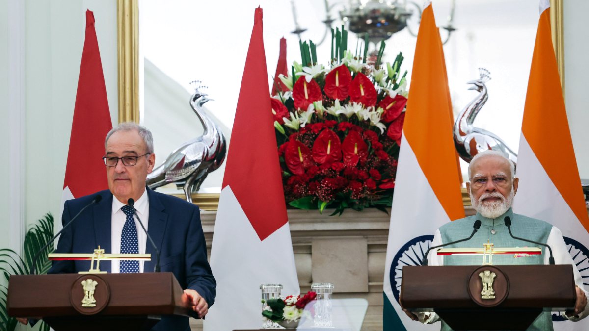 PM Modi and Swiss president issue joint press statement