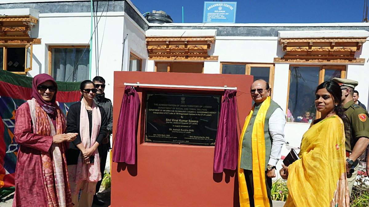 Ladakh LG inaugurates 100 Saksham ICT labs at Anganwadi centres