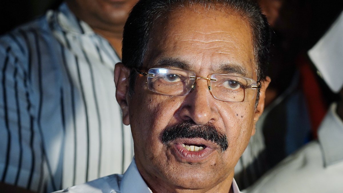 Keralam Congress president Sunny Joseph speaks to media in New Delhi
