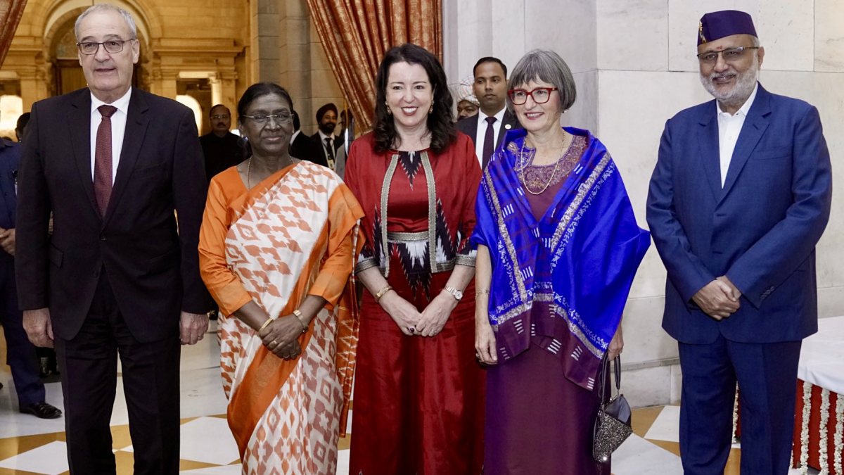President Murmu hosts banquet for Swiss president at Rashtrapati Bhavan