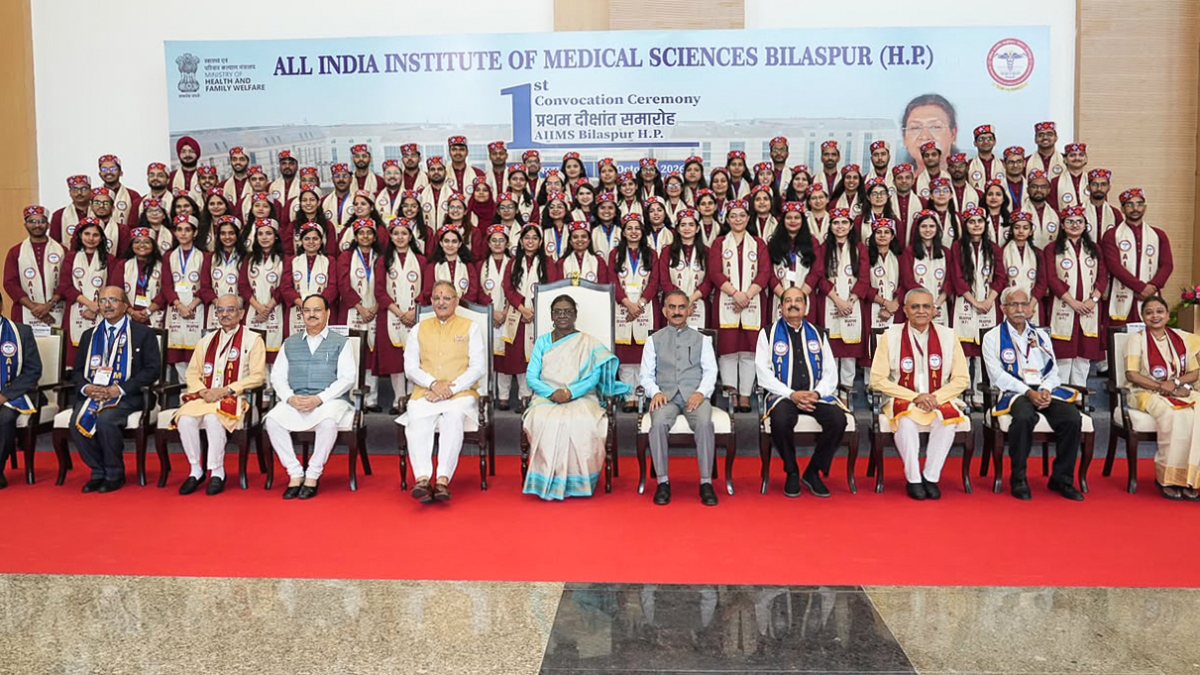 President Murmu attends first AIIMS Bilaspur convocation