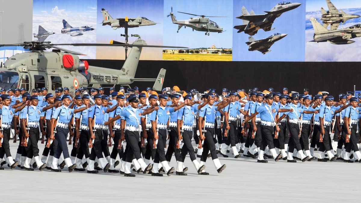 IAF rehearses for Air Force Day parade at Hindon