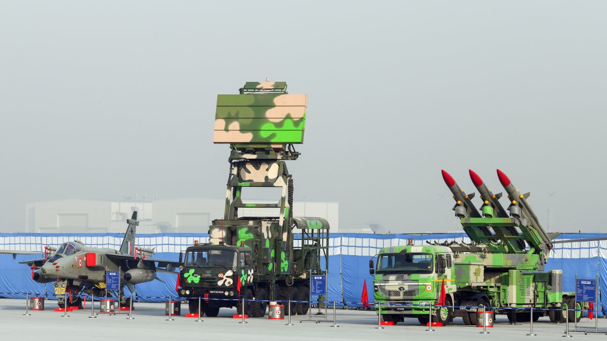 Jaguar Rohini radar and Akash missile at Air Force Day rehearsal